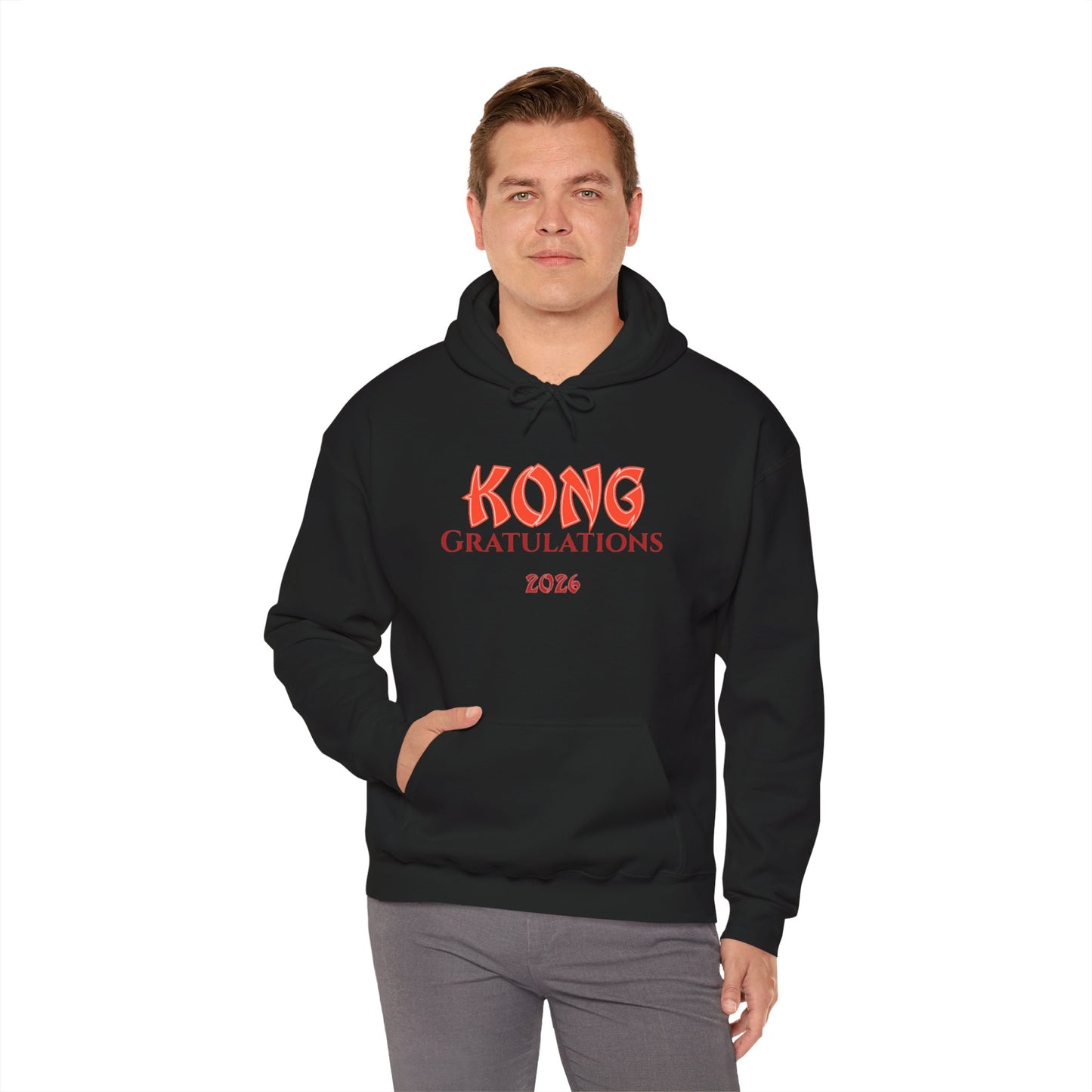 Graduation Hoodie — "Kong Gratulations 2026" Commencement Sweatshirt