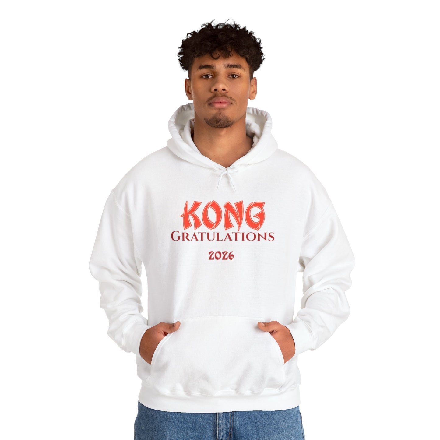Graduation Hoodie — "Kong Gratulations 2026" Commencement Sweatshirt