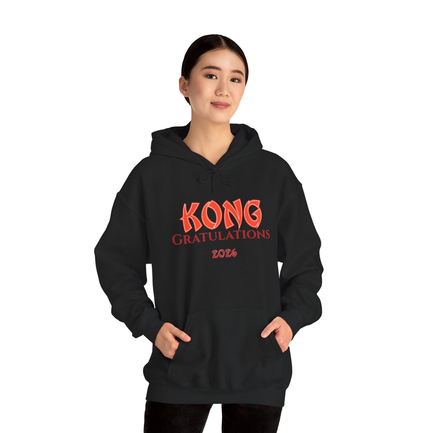 Graduation Hoodie — "Kong Gratulations 2026" Commencement Sweatshirt