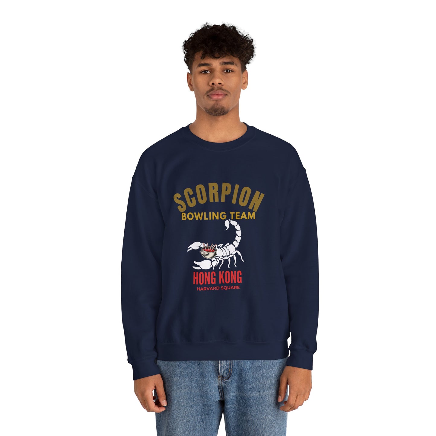 Scorpion Bowling Team Sweatshirt — Hong Kong Retro Scorpion Graphic Crewneck