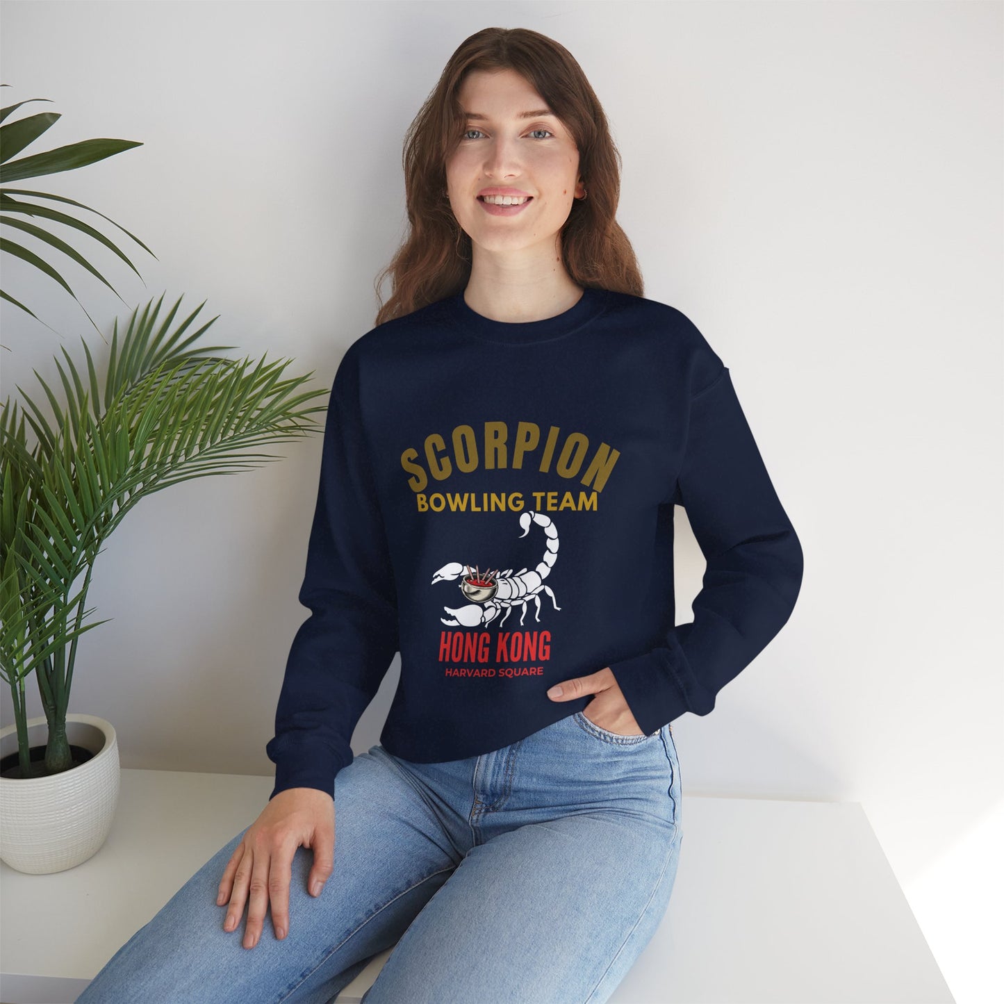 Scorpion Bowling Team Sweatshirt — Hong Kong Retro Scorpion Graphic Crewneck