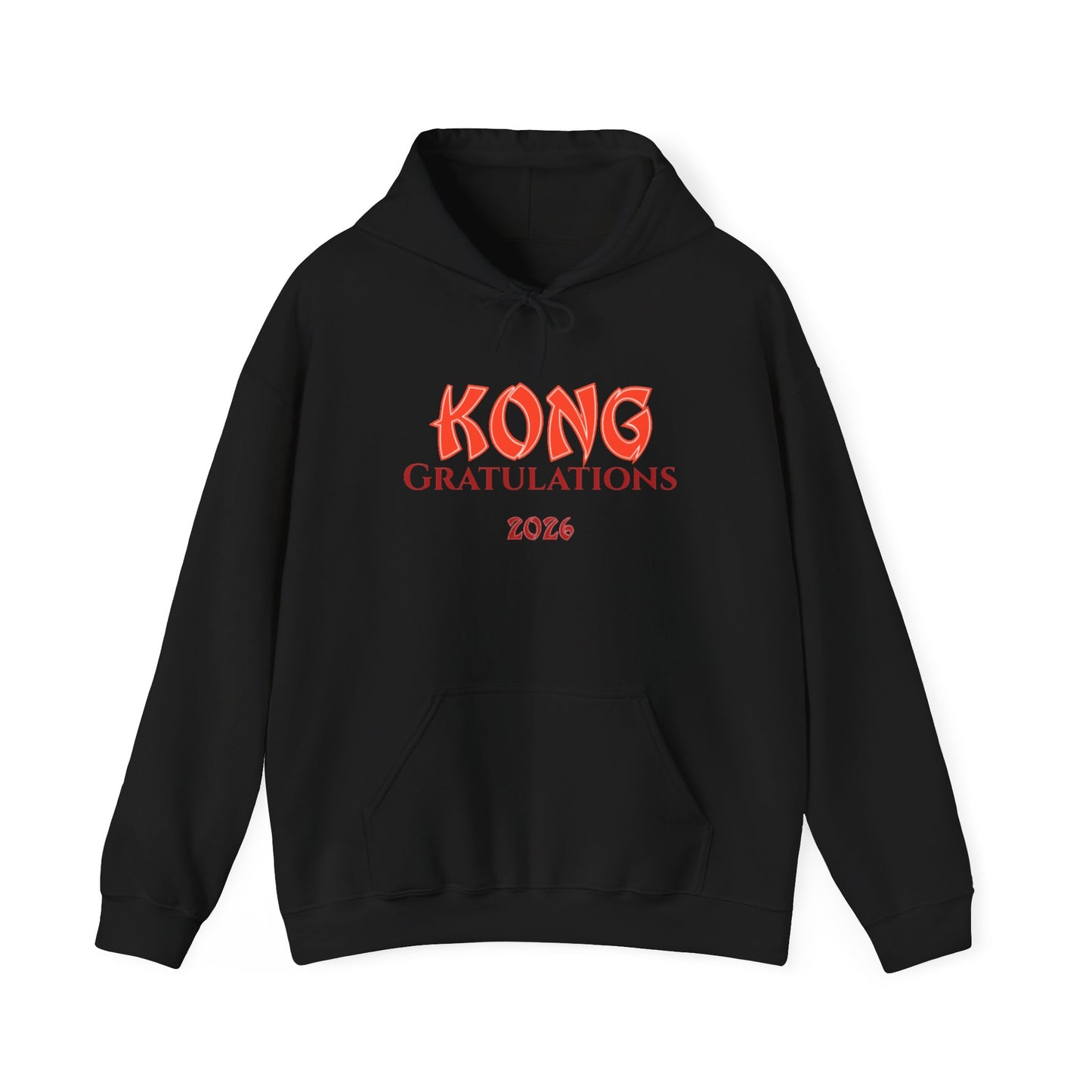 Graduation Hoodie — "Kong Gratulations 2026" Commencement Sweatshirt