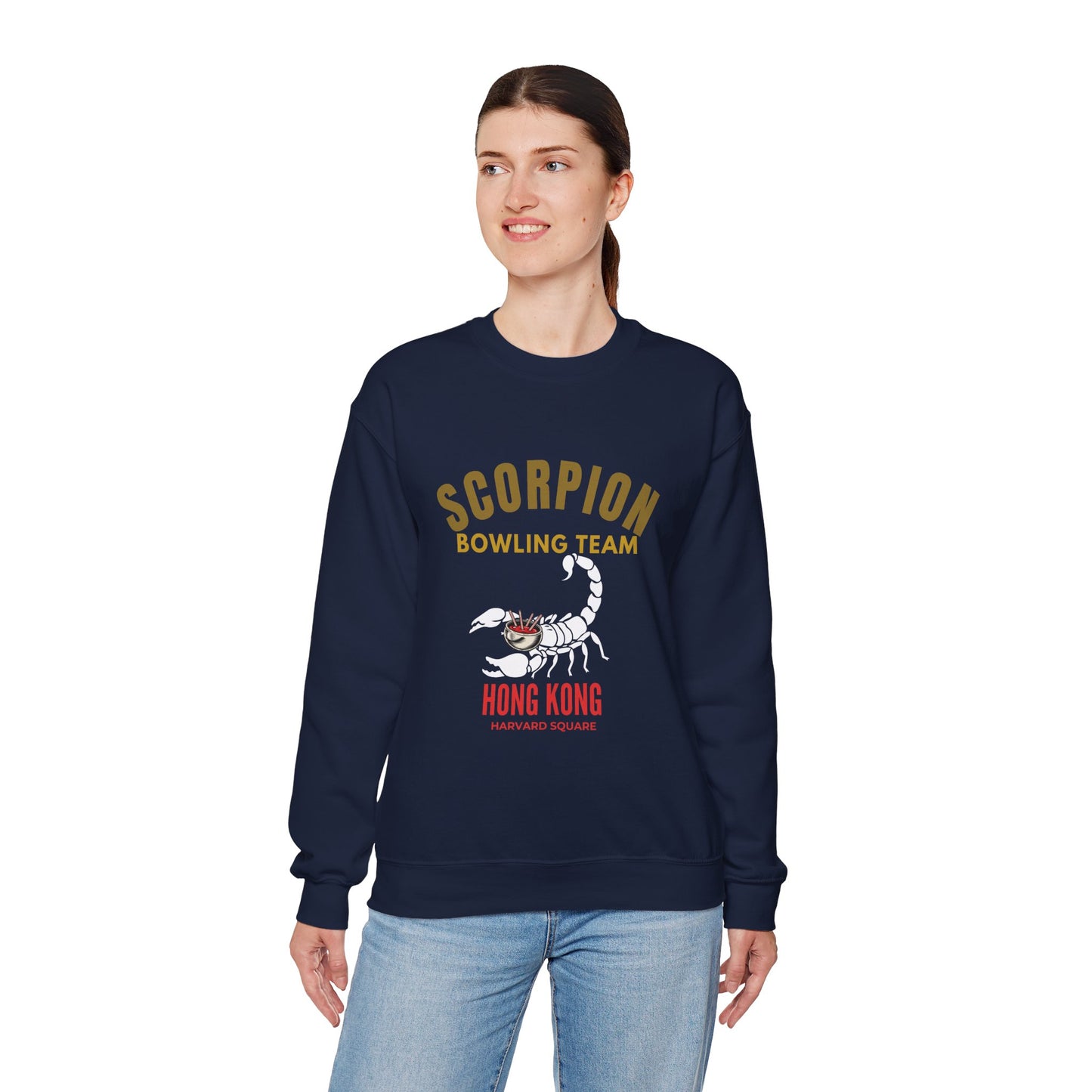 Scorpion Bowling Team Sweatshirt — Hong Kong Retro Scorpion Graphic Crewneck