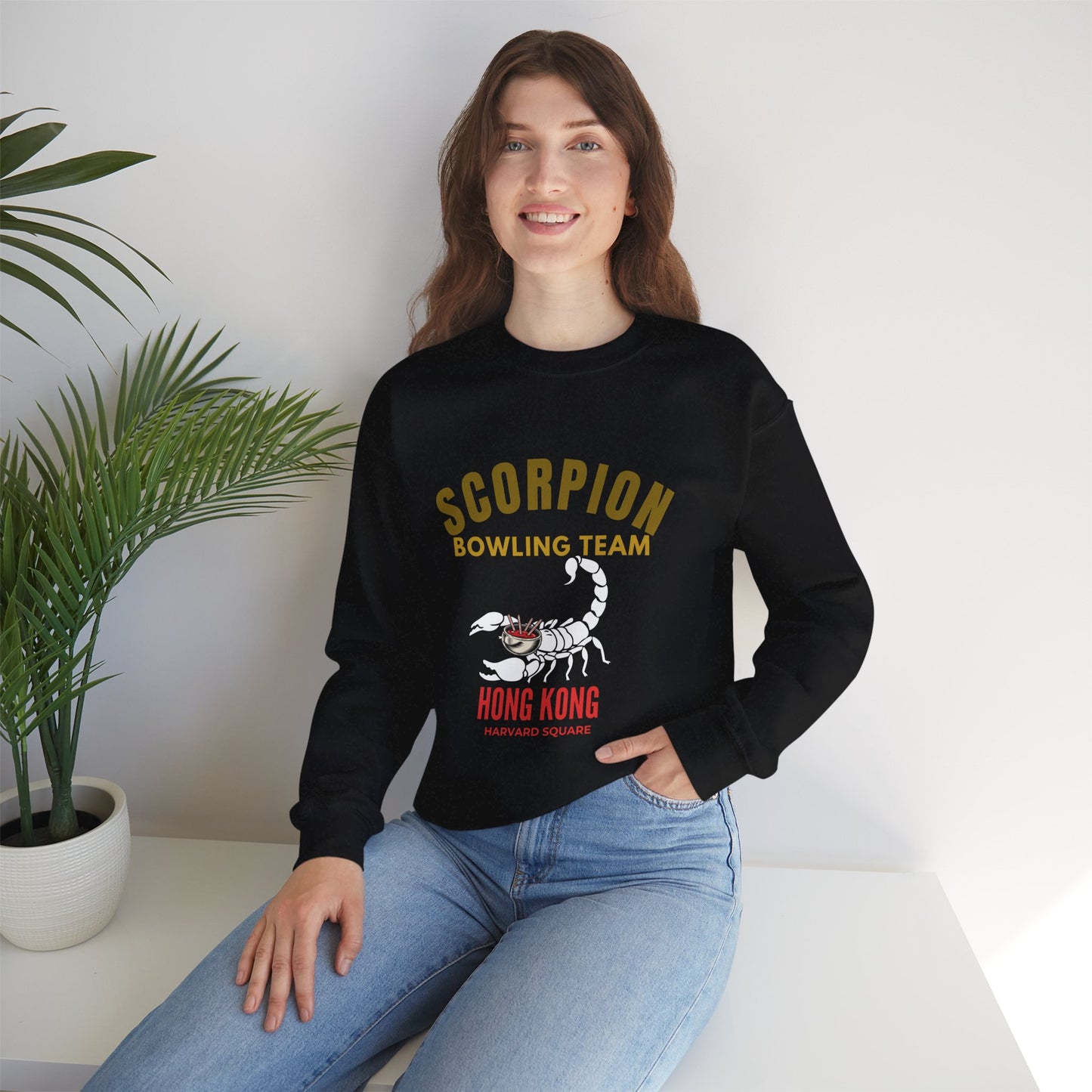 Scorpion Bowling Team Sweatshirt — Hong Kong Retro Scorpion Graphic Crewneck