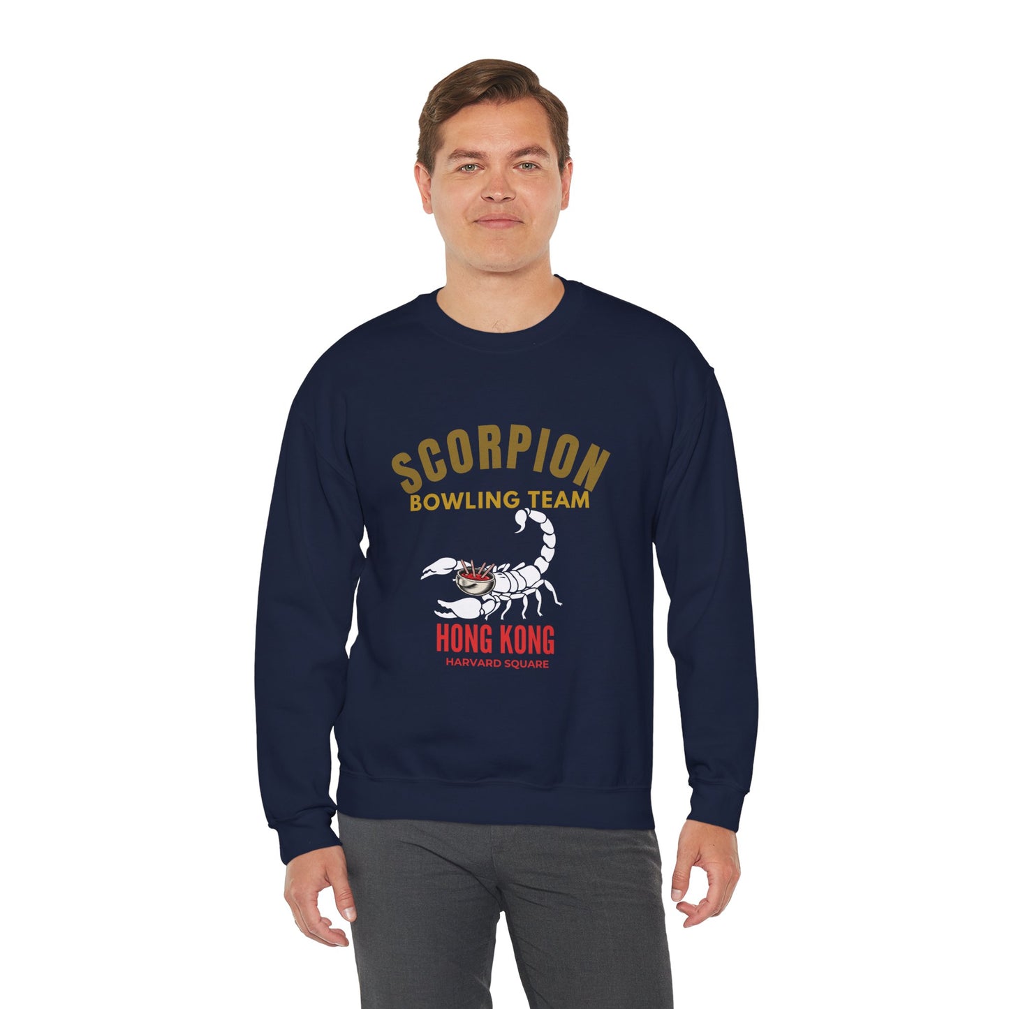 Scorpion Bowling Team Sweatshirt — Hong Kong Retro Scorpion Graphic Crewneck