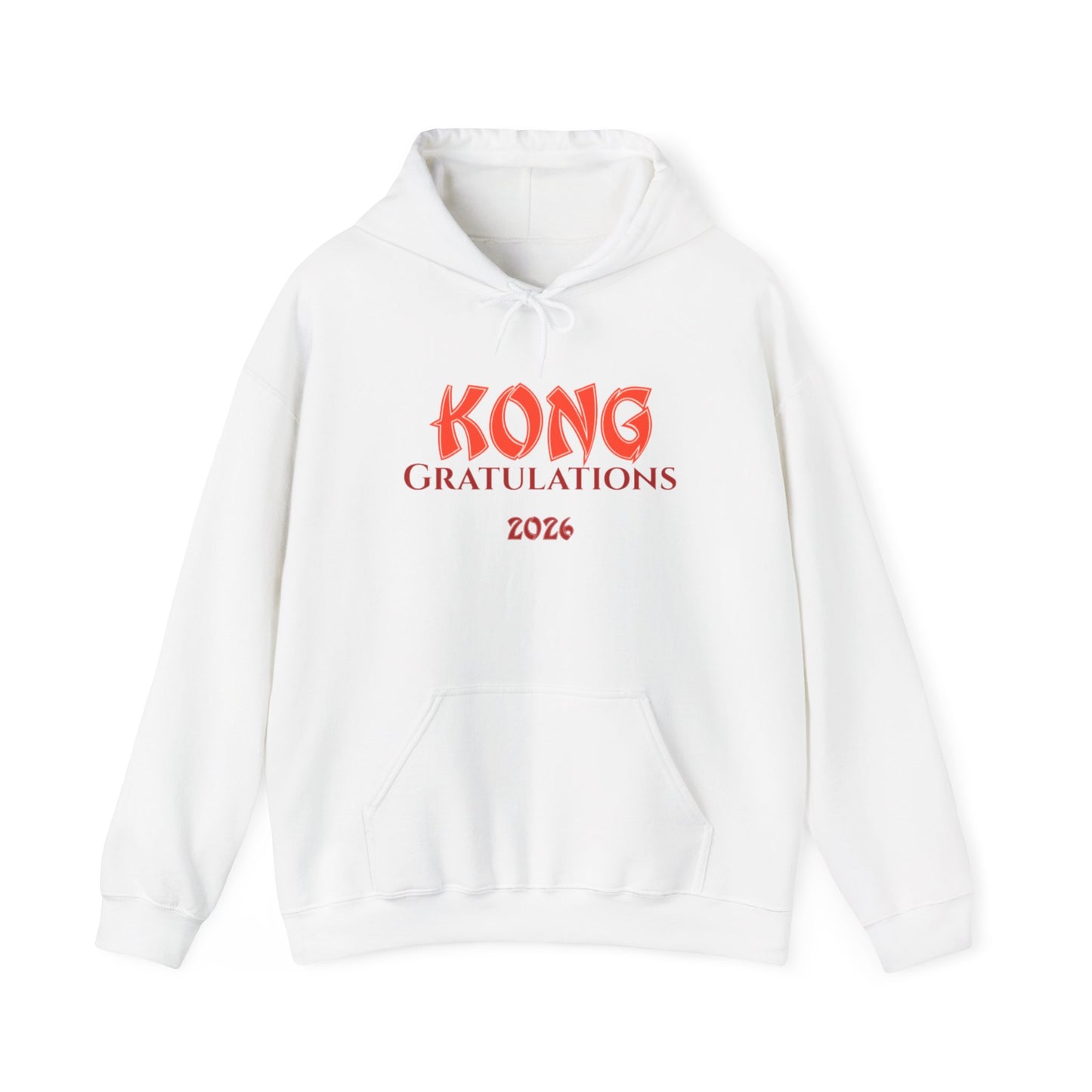 Graduation Hoodie — "Kong Gratulations 2026" Commencement Sweatshirt