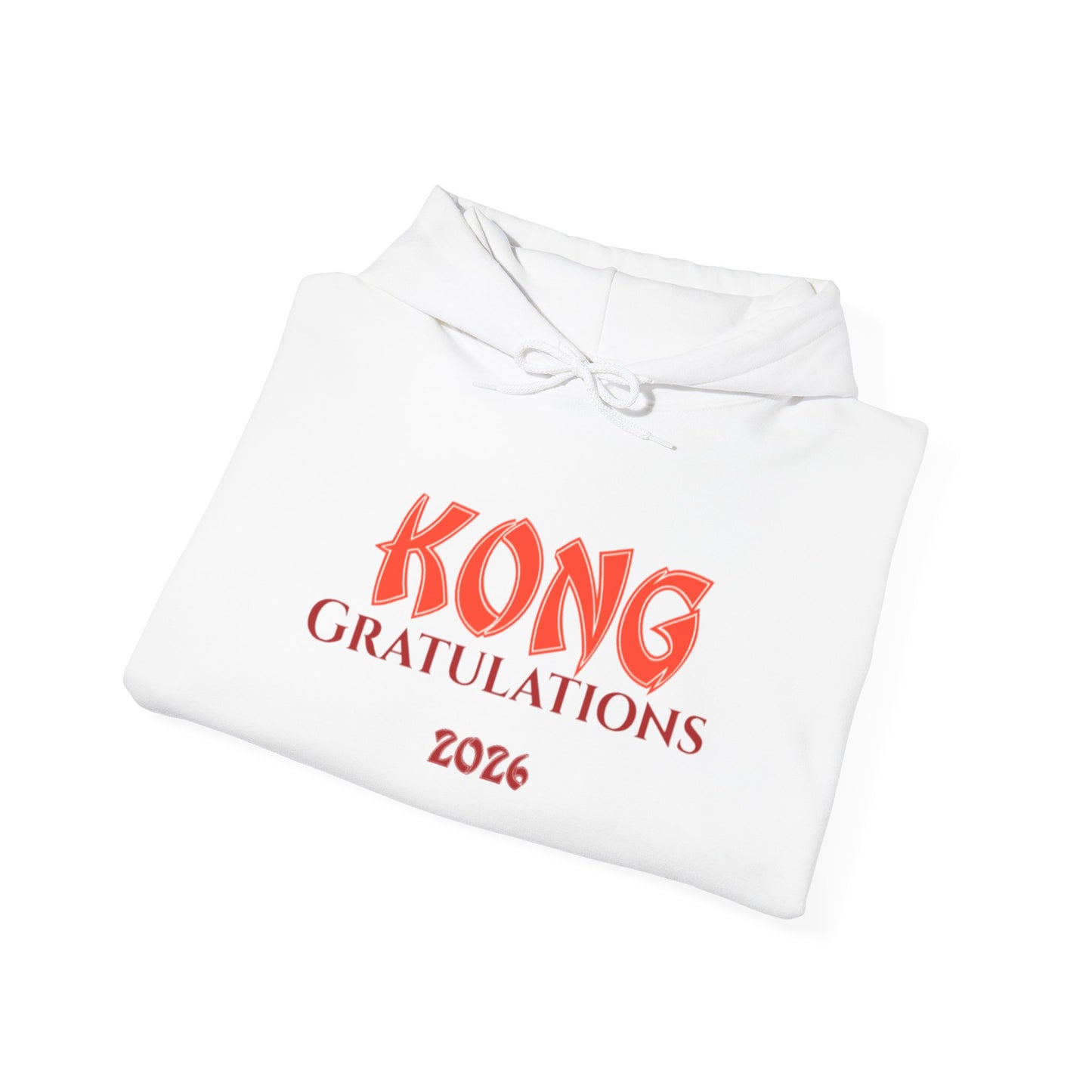 Graduation Hoodie — "Kong Gratulations 2026" Commencement Sweatshirt