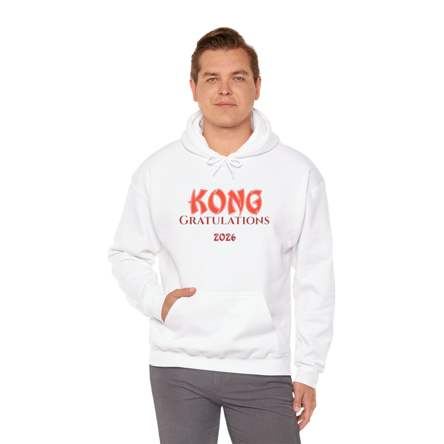 Graduation Hoodie — "Kong Gratulations 2026" Commencement Sweatshirt